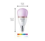 Philips Smart LED RGB P45 Bulb, E14 Base, 470 lm