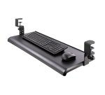 StarTech.com Support Clavier Coulissant Sous Bureau - Support Clavier Ergonomique à Pince en C - Tiroir Clavier Coulissant, Jusqu'à 12kg - Tablette Coulissante, Clavier et Souris - Porte Clavier (100/120 ou 140mm)