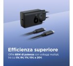 Lenovo 68W USB-C GaN Wall Charger, alimentatore da Parete USB-C 68W con Cavo 1,5m 6A, Caricabatterie a Ricarica Rapida e Sicura per Tablet, PC e Dispositivi Compatibili