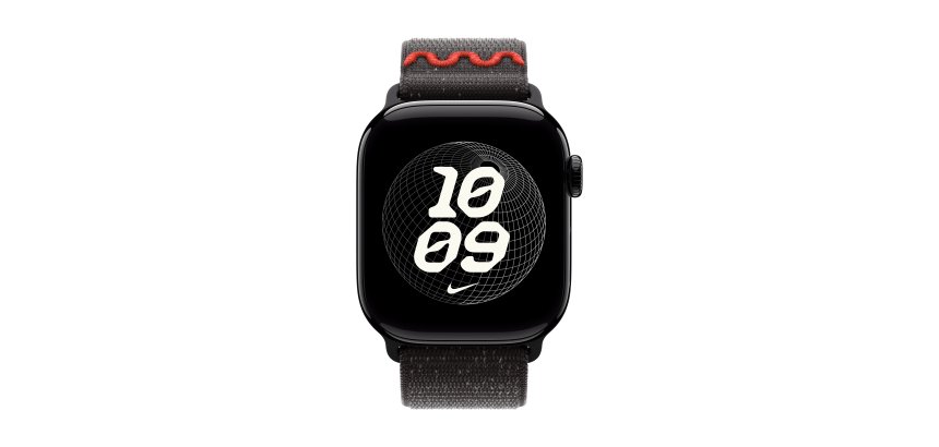 Apple Nike Sport Loop Bande Noir Nylon, Polyester recyclé, Spandex