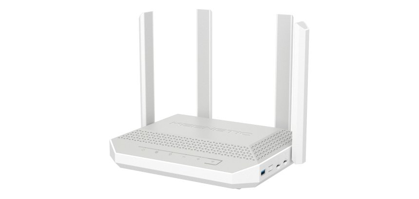 Keenetic Hopper 4G+ (KN-2312) Modem-routeur 4G+ Wi-Fi 6 maillé AX3000 avec 2 emplacements SIM et commutateur intelligent Gigabit 5 ports et port USB 3.0 multifonctionnel