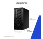 HP Z1 Tower G1i Intel Core Ultra 7 265 16 GB DDR5-SDRAM 512 GB SSD Windows 11 Pro Torre Puesto de trabajo AI Workstation, AI PC Negro