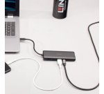 Lindy 43358 base para portátil y replicador de puertos Alámbrico USB 3.2 Gen 1 (3.1 Gen 1) Type-C Negro