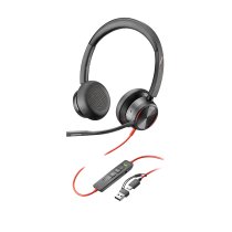 hp poly auriculares estareo poly blackwire 8225 usb-c  adaptador usb-ca