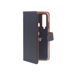 Celly WALLY - GALAXY A9 mobile phone case 16 cm (6.3") Cover Black