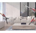 Hoover HF122RH 011 Aspirapolvere elettrica Batteria Secco Tessuto Senza sacchetto 0,9 L 170 W Rosso, Argento