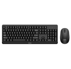 Philips 3000 series SPT6307BL/34 keyboard Mouse included Universal RF Wireless QWERTY English Black