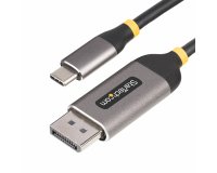 StarTech.com Cable Adaptador de Vídeo USB-C a DisplayPort de 3m -8K 60Hz - 4K 144Hz - HDR10 - Conversor de Vídeo USB Tipo C a DP 1.4 - Cable Convertidor Compatible con USB4/Thunderbolt 3/4