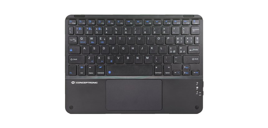 Conceptronic TOBIN01BIT 10-inch Bluetooth Touchpad Keyboard, QWERTY Italian