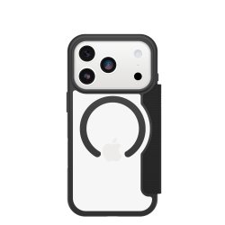 OtterBox React Folio MagSafe Apple iPhone 17 Pro Black Crystal - clear/black