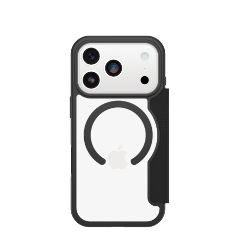 OtterBox React Folio MagSafe Apple iPhone 17 Pro Black Crystal - clear/black