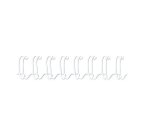 Reliure métallique fellowes relieur pas 3:1 34 boucles a4 1/2 in diamètre 12.7mm coloris blanc boîte 100 unités