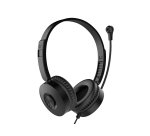 Equip 245301 auricular y casco Auriculares Alámbrico Diadema Llamadas/Música Negro
