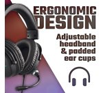 Acer Nitro Gaming Headset II NHW200, 50mm Driver, Omnidirectional Mic, Black