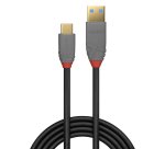Lindy Câble USB 3.2 Type A vers C de 1.5m, 10Gbit/s, gamme Anthra