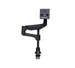 R-Go Tools Bras d'écran R-Go Caparo, bras d'écran réglable avec vérin à gaz, 100% circulaire, capacité de charge de 3 à 9 kg, noir