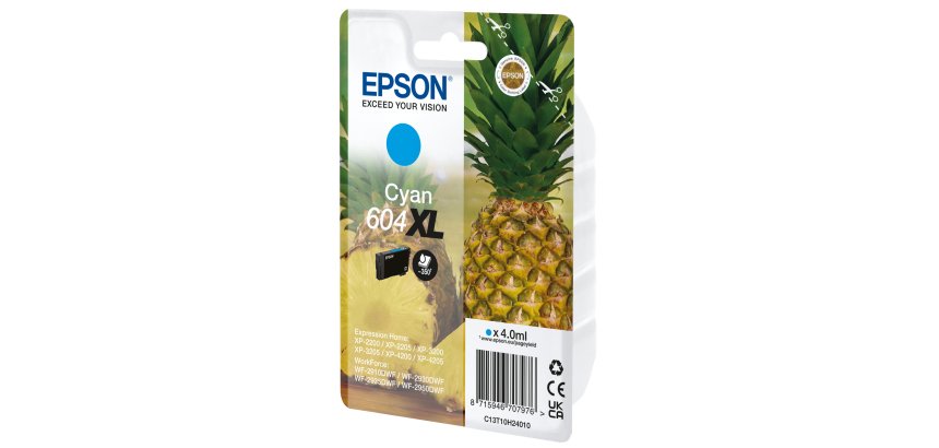 Epson Singlepack Cyan 604XL Ink
