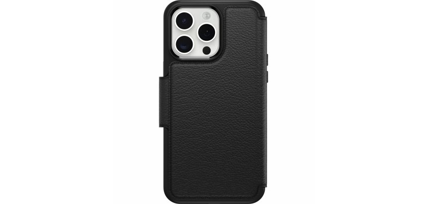 OtterBox Strada Series Folio MagSafe for iPhone 15 Pro Max, Shadow - products delivered without packaging