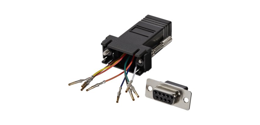 StarTech.com Adaptateur modulaire DB9 vers RJ45 - F/F - Noir
