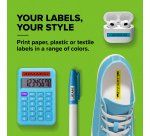 DYMO LetraTag Iron-On Fabric Labels | Authentic | 12 mm x 2 m Roll | Black Print on White | Iron-On Clothing Labels Ideal for Uniforms/Children's Clothing | for LetraTag Printers