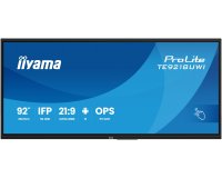iiyama TE9218UWI-B1AG Écran d'affichage dynamique Écran plat interactif 2,32 m (91.5") LED Wifi 500 cd/m² 5K Ultra HD Noir Écran tactile Intégré dans le processeur Android 16/7