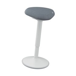 Tabouret ‘debout' actif avec assise confortable, gris 65450085