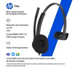 HP Poly Micro-casque filaire USB binaural Mission 425 Classic (en vrac)
