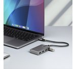 StarTech.com Hub USB-C à 4 Ports - 4x USB-A, 5Gbps - Alimenté par Bus - Hub USB 3.0 avec Câble de 30 cm - Mini Hub USB Type-C - Hub USB de Bureau, USB C vers USB A