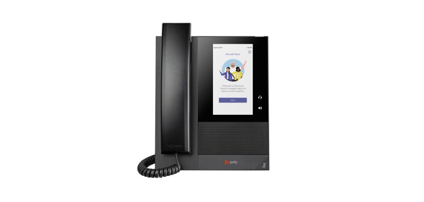 HP Poly Téléphone multimédia professionnel Poly CCX 400 pour Microsoft Teams et compatible PoE