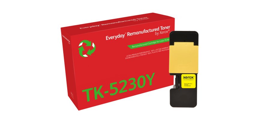 Toner remanufacturé Jaune Everyday™ de Xerox compatible avec Kyocera TK-5230Y, Capacité standard