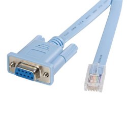 Cable 1,8m para Gestión de Router Consola Cisco RJ45 a Serie DB9 - Rollover - Macho a Hembra
