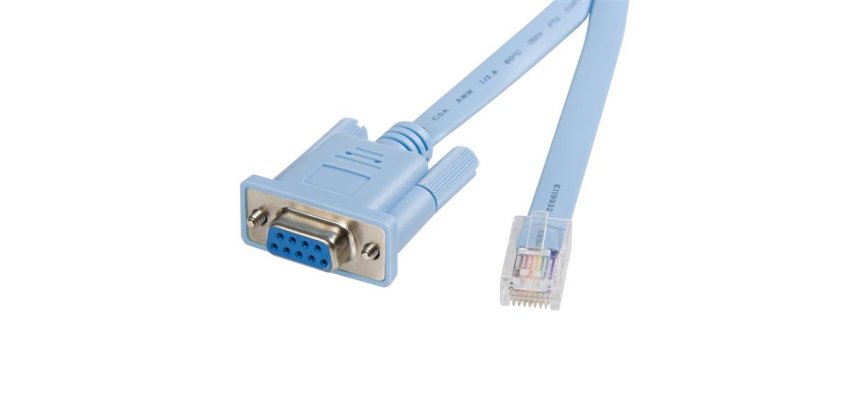 Cable 1,8m para Gestión de Router Consola Cisco RJ45 a Serie DB9 - Rollover - Macho a Hembra
