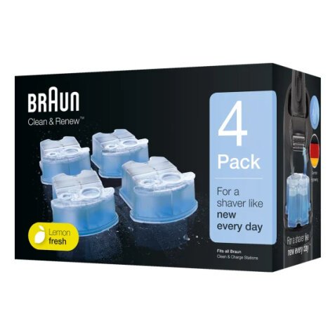 BRAUN Accessoire rasoir Pack de 3 recharges de liquide nettoyant CCR4