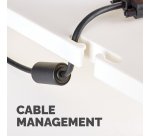 Fellowes Computer Monitor Stand with 3 Height Adjustments - Standard Monitor Riser with Cable Management - Ergonomic Adjustable Monitor Stand for Computers - Max Weight 27KG/Max Size 21" - Platinum