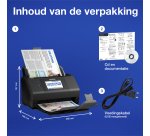 Epson WorkForce ES-580W, A4 automatische duplexscanner met Wi-Fi en gebruiksvriendelijk touchscreen