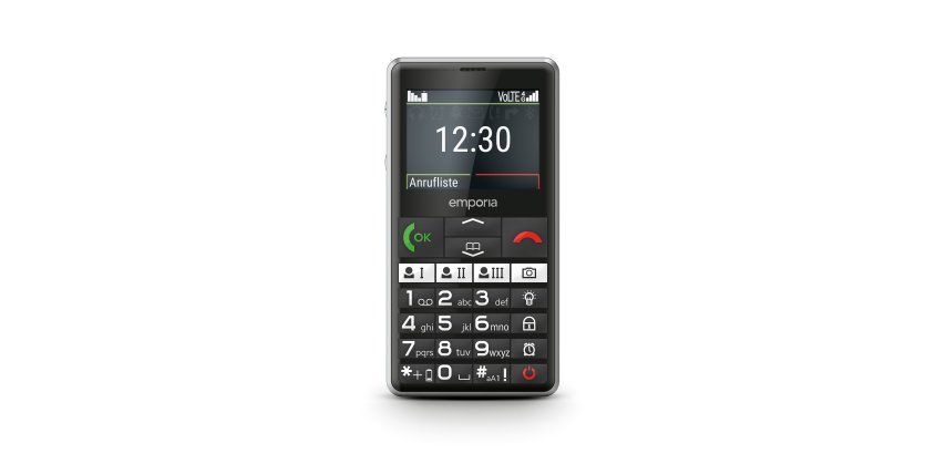 Emporia emporiaPURE-LTE 5.87 cm (2.31") 107 g Black Senior phone
