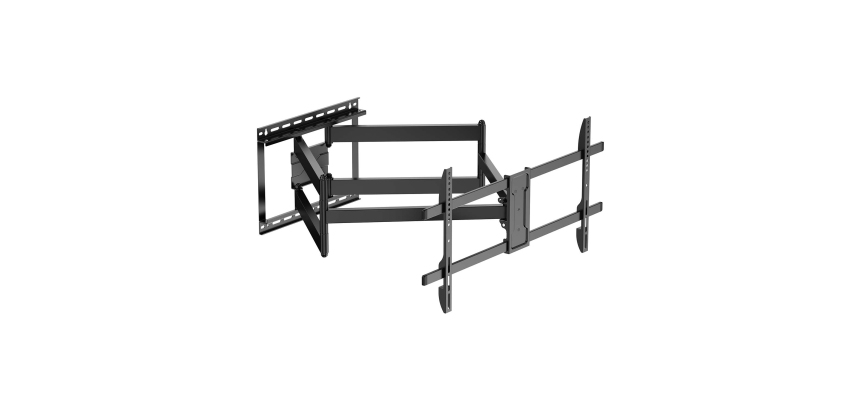 AISENS Soporte Eco Giratorio, Inclinable y Nivelable para Monitor/TV 60kg de 43"-90", Negro