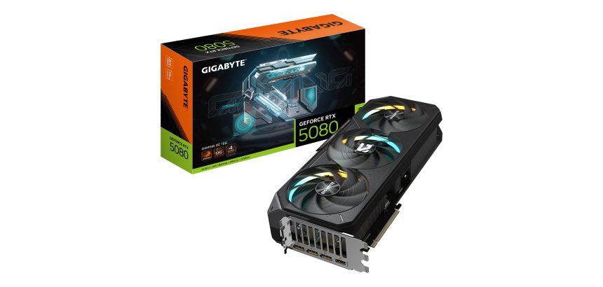 GIGABYTE GeForce RTX 5080 GAMING OC 16G Scheda Grafica - 16GB GDDR7, 256 bit, PCI-E 5.0, 2730MHz Core Clock, 3 x DisplayPort, 1 x HDMI, GV-N5080GAMING OC-16GD
