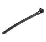 StarTech.com Fascette fermacavo riutilizzabili da 12 cm - 7 mm di larghezza, 30 mm di diametro del fascio e resistenza alla trazione 22 kg, fascette di nylon per interni/esterni, Omologati 94V-2/UL, 100 pezzi - nero
