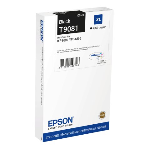 Epson C13T90814N cartouche d'encre 1 pièce(s) Original Rendement élevé (XL) Noir