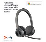 HP Poly Micro-casque Poly Voyager 4320 certifié Microsoft Teams USB-A +dongle BT700