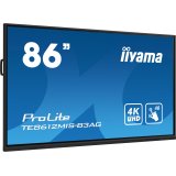 iiyama TE8612MIS-B3AG Écran d'affichage dynamique En forme de kiosk 2,18 m (86") LCD Wifi 400 cd/m² 4K Ultra HD Noir Écran tactile Intégré dans le processeur Android 11 24/7