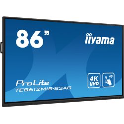 iiyama TE8612MIS-B3AG Écran d'affichage dynamique En forme de kiosk 2,18 m (86") LCD Wifi 400 cd/m² 4K Ultra HD Noir Écran tactile Intégré dans le processeur Android 11 24/7