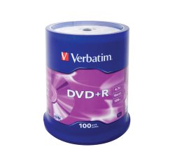 Verbatim - DVD+R x 100 - 4.7 GB - storage media