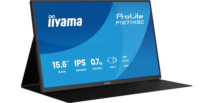 iiyama ProLite P1671HSC-B1 Monitor PC 39,6 cm (15.6") 1920 x 1080 Pixel Full HD LED Nero