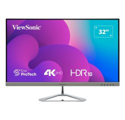Viewsonic VX3276-4K-MHD-2 pantalla para PC 81,3 cm (32") 3840 x 2160 Pixeles 4K Ultra HD LCD Negro, Plata