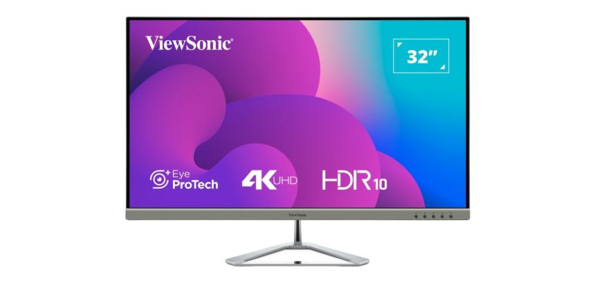 Viewsonic VX3276-4K-MHD-2 pantalla para PC 81,3 cm (32") 3840 x 2160 Pixeles 4K Ultra HD LCD Negro, Plata