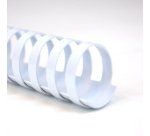 Peignes plastique gbc pour format a4 ï12mm 95 feuilles   coloris blanc boite de 100    unites