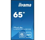 iiyama LH6541UHS-B1AG Écran d'affichage dynamique 163,8 cm (64.5") LCD 500 cd/m² 4K Ultra HD Noir 24/7