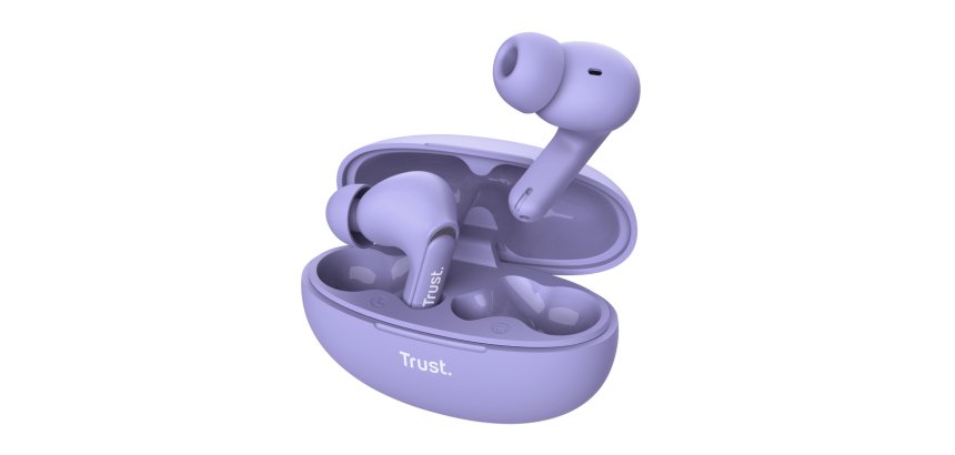 Trust Yavi Headset True Wireless Stereo (TWS) In-ear Calls/Music USB Type-C Bluetooth Purple